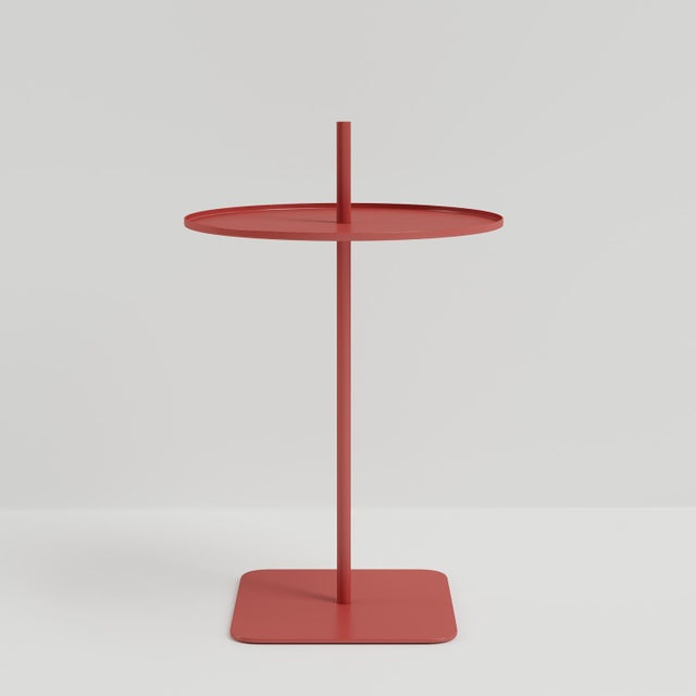 Blue Lily 01 - Round Coffee Table For Sale - Image 8 of 8