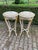 1970s French Louis XVI Antique/White Cream Gold Marble Side Tables- Pair For Sale - Image 4 of 14