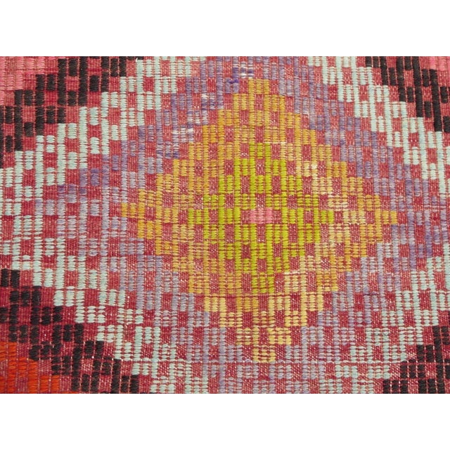Textile 1960s Bohemian Kilim Rug - 67"x110" For Sale - Image 7 of 13
