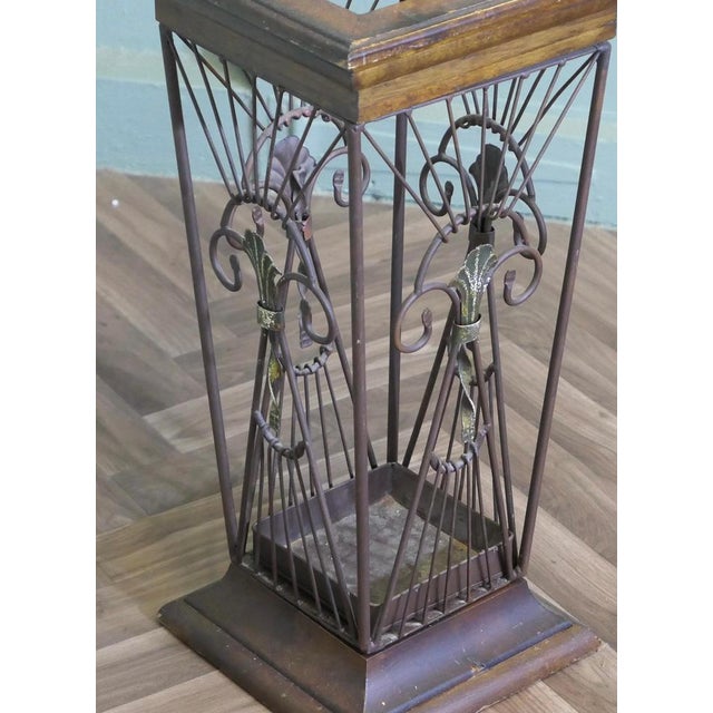 Vintage Iron Umbrella Stand For Sale - Image 4 of 7