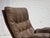 Mid-Century Modern Scandinavian Armchair in Brown Leather, 1970s For Sale - Image 3 of 18