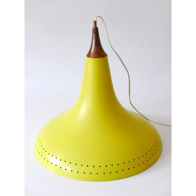 Mid-Century Modern Perforated Aluminium Pendant Lamp, Austria, 1960s For Sale - Image 17 of 18