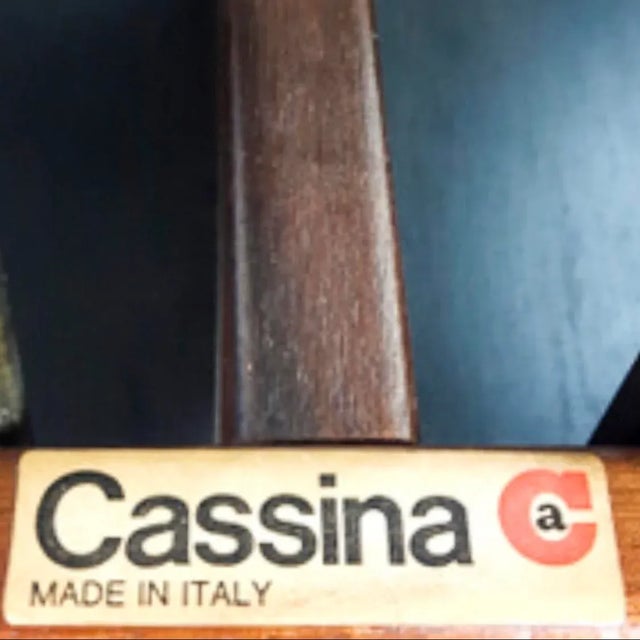 Lacquered Walnut Model 121 Dining Chairs by Tobia & Afra Scarpa for Cassina, 1967, Set of 4 For Sale - Image 10 of 11