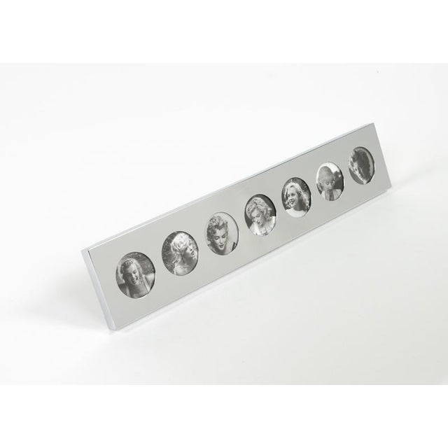 1970s Mid-Century Steel Picture Frame attributed to Felice Antonio Botta, Italy, 1970s For Sale - Image 5 of 15