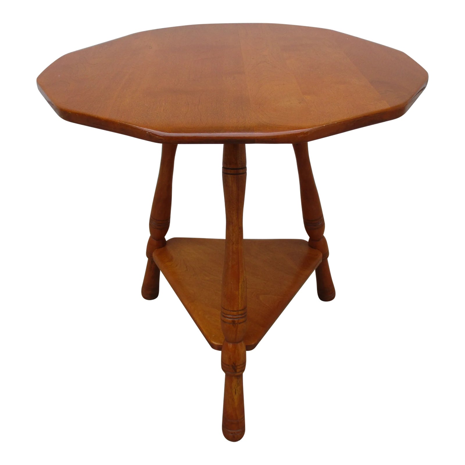1960's Cushman Maple Three Legged Side Table Chairish