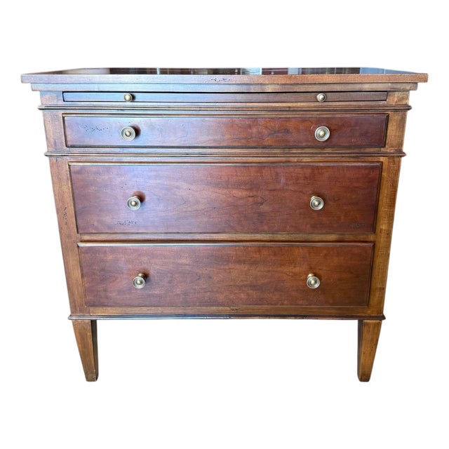 Hickory White Mahogany Nightstand or End Table. For Sale