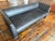 Gary Lee for Niedermeier Black Leather Architectural Sofa, Mid-1990s For Sale - Image 10 of 12