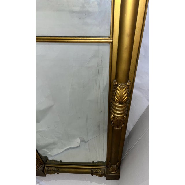 Vintage Large Vertical Gilt Mirror From Upstate New York For Sale - Image 10 of 11