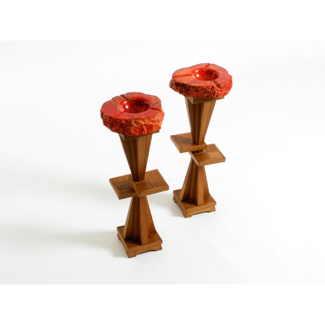 Mid-Century Modern Standing Ashtrays, 1950s, Set of 2 For Sale - Image 4 of 18