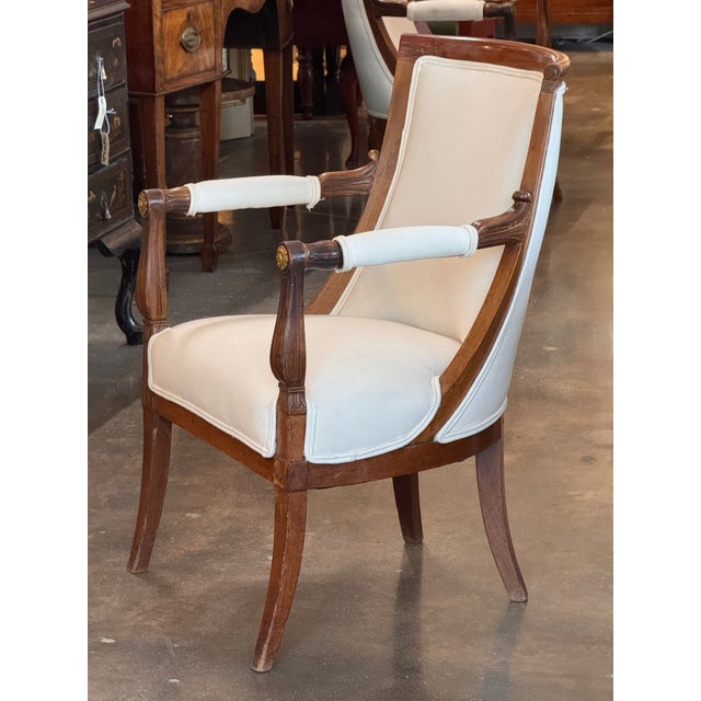 19th Century Pair of French Empire Armchairs For Sale - Image 13 of 16