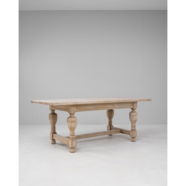 20th Century Belgian Oak Dining Table For Sale - Image 18 of 18