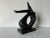 Vintage Black & White Marble Abstract Woman Sculpture For Sale - Image 4 of 10
