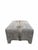 Mid-Century Modern Vintage Rustic Modern Cowhide Ottoman Newly Reupholstered in Cowhide For Sale - Image 3 of 9