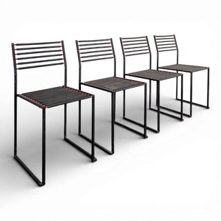 Postmodern Dining Chairs, France, Set of 4 For Sale