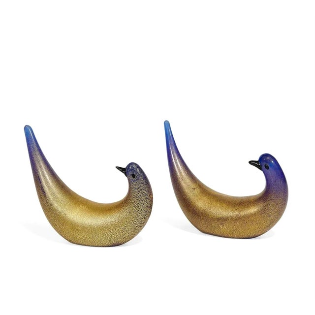 Dino Martens for Vetreria Aureliano Toso, Golden Dove pair, Murano, Italy, 1940s. Rare early Dino Martens (1894-1970) for...