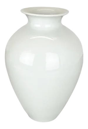 Large Op Art Vase Porcelain German Vase from Fürstenberg Ceramics, Germany, 1970s