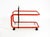 Beautiful 1980s Post-Modern serving or bar cart made of metal and glass. Made in Italy. Typical 1980s Italian design. Also...