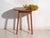 Brown Vintage Round Side Table in Teak Wood, Central Europe, 1960 For Sale - Image 8 of 10