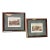 Vintage Traditional English Hunt on Horse Scene Framed Prints - Set of 2 For Sale