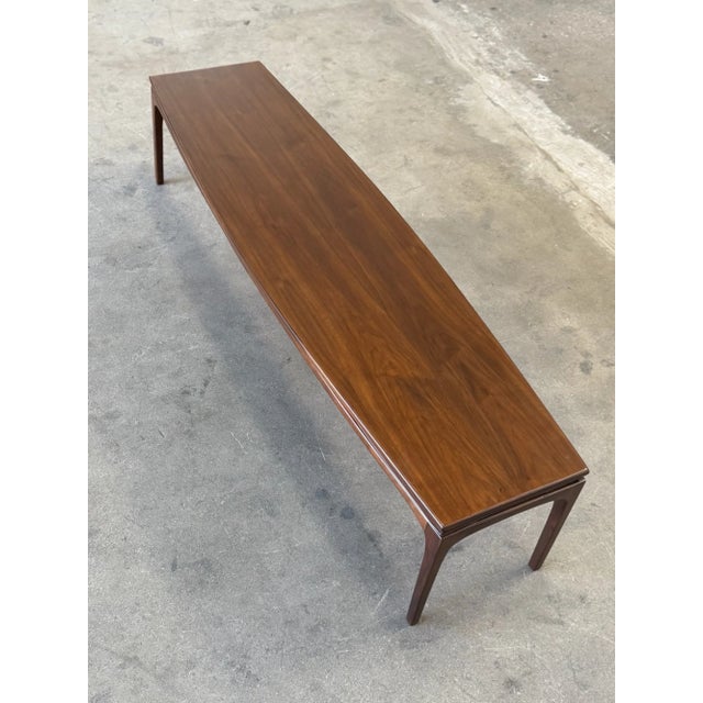1980s Motif Walnut Coffee Table For Sale - Image 17 of 18