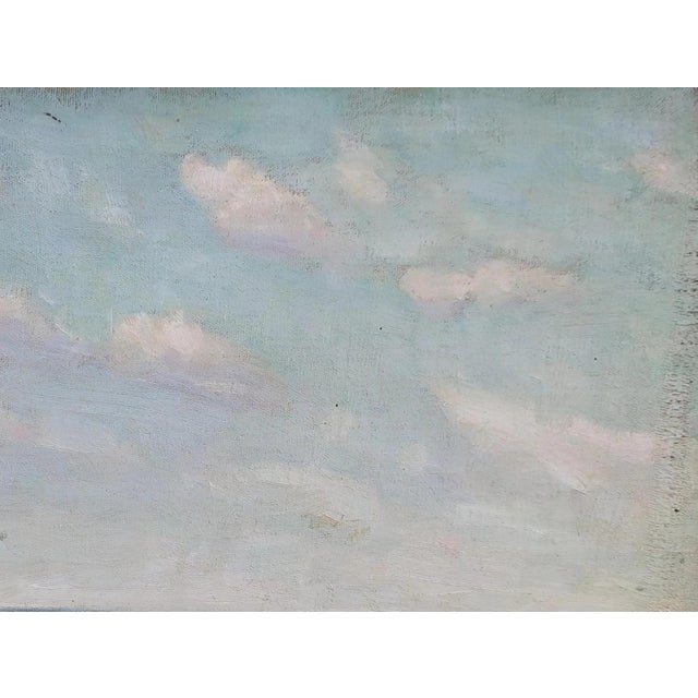 Realism Vintage Impressionist Winter Landscape Oil Painting, Ukrainian Art 34-46 For Sale - Image 3 of 6