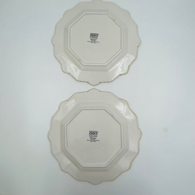 Vintage Zrike Baroque Coastal Shell and Coral Plates by Lisa Levy – Set of 2 For Sale - Image 10 of 13