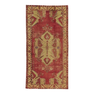 Mid 20th Century Vintage Turkish Oushak Rug, 05'03 X 10'04 For Sale