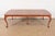 French Provincial Romweber Antique Chippendale Burl Wood Extension Dining Table, Newly Refinished For Sale - Image 3 of 14