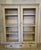 White Antique French Hand-Painted Bookcase/Cabinet - Distressed White, Beaded Trim, Double Door For Sale - Image 8 of 8