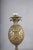 Gold-Toned Pineapple Table Lamp with White Pleated Shade, 1950s For Sale - Image 12 of 15