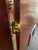 Art Deco Vintage Art Deco Style Mahogany Etched Glass Three Panel Room Divider Screen For Sale - Image 3 of 13