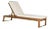 Contemporary Sunlounger in Natural & Beige For Sale