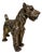 Ceramic, Copper and Silver Schnauzer Dog from Spigarolo, Italy, 1950s For Sale