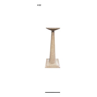 Italian Modern Travertine Pedestal by Angelo Mangiarotti For Sale