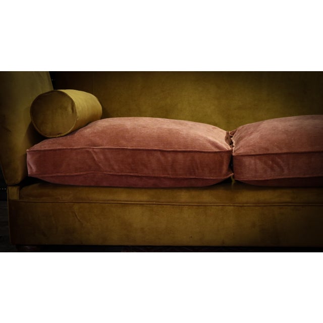 Tiplady 3-Seater Sofa in Butterscotch and Salmon Velvet from George Smith, 2010s For Sale - Image 9 of 18
