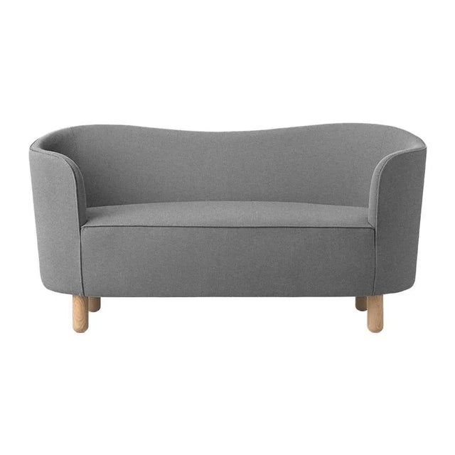 Grey and natural oak Raf Simons Vidar 3 Mingle sofa by Lassen. Dimensions: W 154 x D 68 x H 74 cm Materials: Textile, oak....