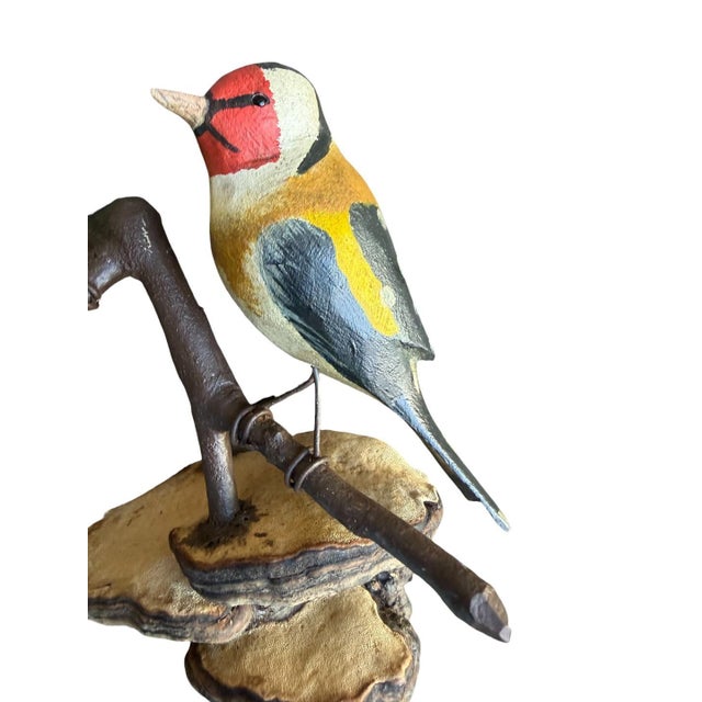 Austrian Folk Art Carved Wood Birds #101, 1930s For Sale - Image 4 of 6