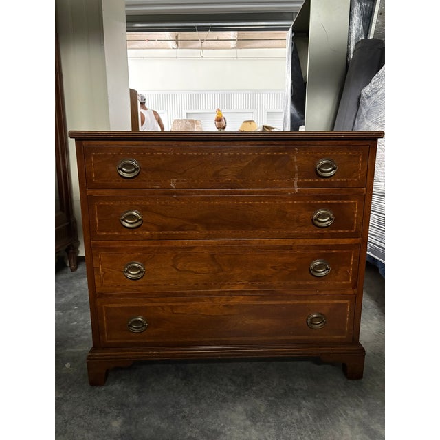 English Four Drawer Chest of Drawers or Commode, 19th Century For Sale - Image 4 of 6