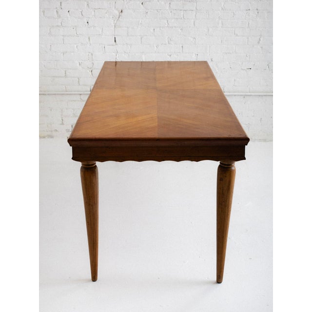 Paolo Buffa 1950s Italian Scalloped Edge Dining Table For Sale - Image 4 of 10