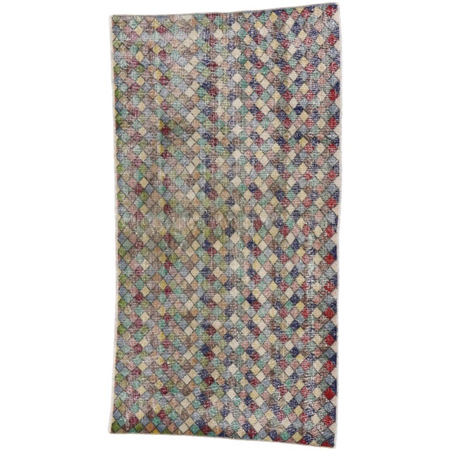 Vintage Turkish Sivas Rug - 03’08 X 07’01 For Sale - Image 10 of 10