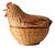 Vintage Wicker Chicken Basket For Sale