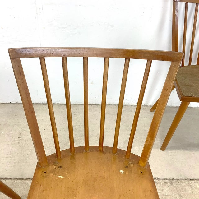 Four Mid-Century Conant Ball Dining Chairs Attr. Leslie Diamond For Sale - Image 12 of 12