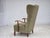 1960s Danish Oak Highback Armchair with Velour Upholstery, 1960s For Sale - Image 5 of 18