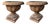 Antique Bolognese Terracotta Chalice Vases, Set of 2 For Sale