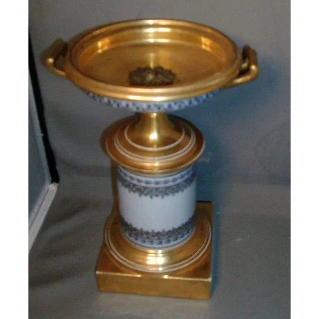 Early 19th Century French Empire Paris Porcelain Tazza For Sale - Image 4 of 11
