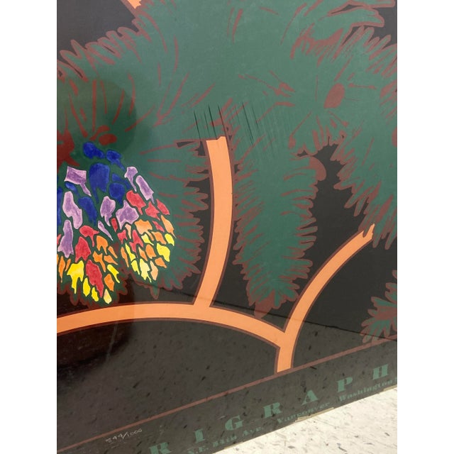 Black Rick Hills Serigraph Vancouver Tropical Print For Sale - Image 8 of 12
