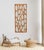 Elegant rice and wood applique, "timeless" home decoration. Illuminates the space with timeless elegance. Made with a...