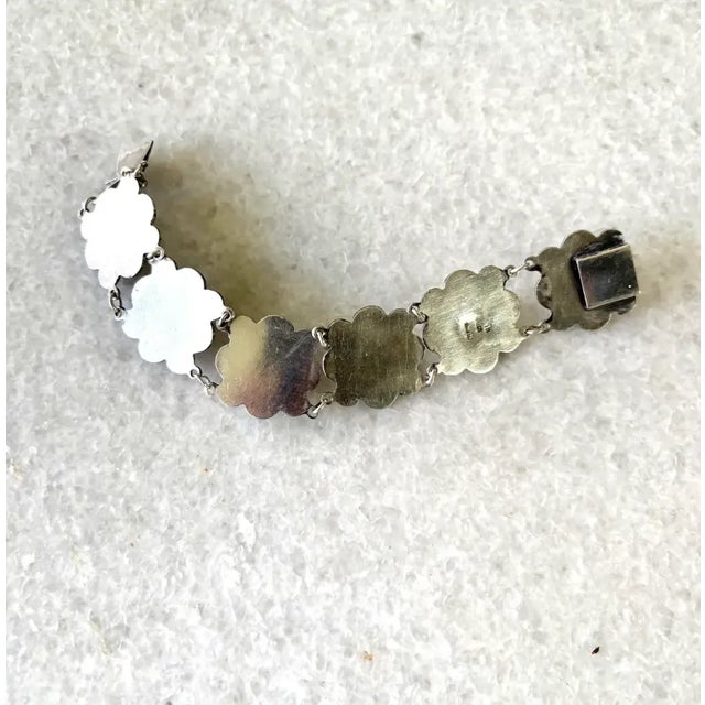 Vintage Mid-Century Sterling Silver Wrap Bracelet - Stamped For Sale - Image 4 of 6