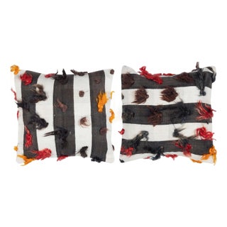 16"x16" SET OF 2 - Kilim Cushion Covers. Pillows. A pair of Lace Pillow Covers For Sale