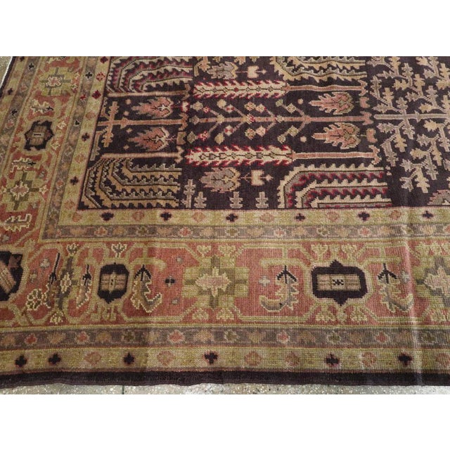 Galerie Shabab Collection Early 20th Century Turkish Oushak Room Size Carpet For Sale In New York - Image 6 of 8